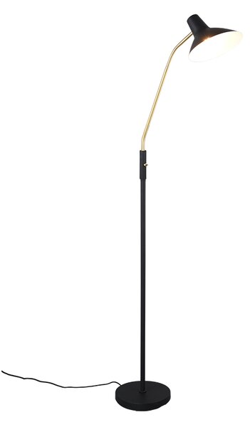 Φωτιστικό Επιδαπέδιο Trio Lighting TRAVELLER 463400180 Μαύρο Ματ (Black Mat) και Χρυσό Χρώμα (Gold Coloured)
