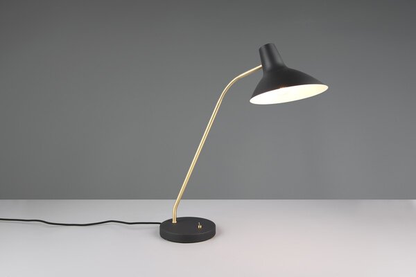 Φωτιστικό Επιτραπέζιο Trio Lighting TRAVELLER 563400180 Μαύρο Ματ (Black Mat) και Χρυσό Χρώμα (Gold Coloured)