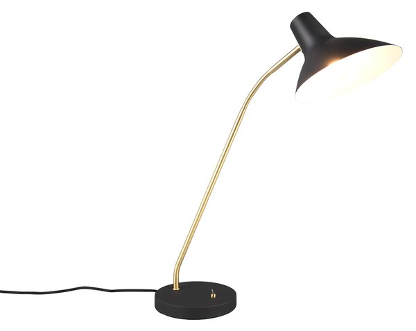 Φωτιστικό Επιτραπέζιο Trio Lighting TRAVELLER 563400180 Μαύρο Ματ (Black Mat) και Χρυσό Χρώμα (Gold Coloured)