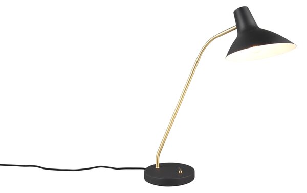 Φωτιστικό Επιτραπέζιο Trio Lighting TRAVELLER 563400180 Μαύρο Ματ (Black Mat) και Χρυσό Χρώμα (Gold Coloured)