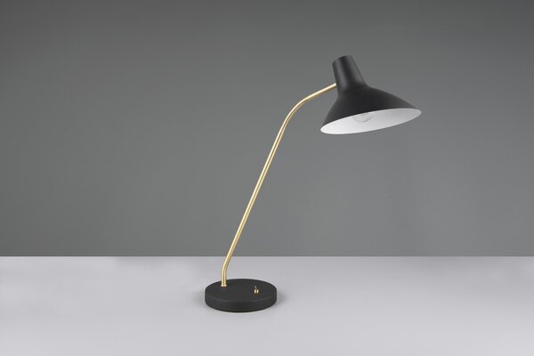 Φωτιστικό Επιτραπέζιο Trio Lighting TRAVELLER 563400180 Μαύρο Ματ (Black Mat) και Χρυσό Χρώμα (Gold Coloured)