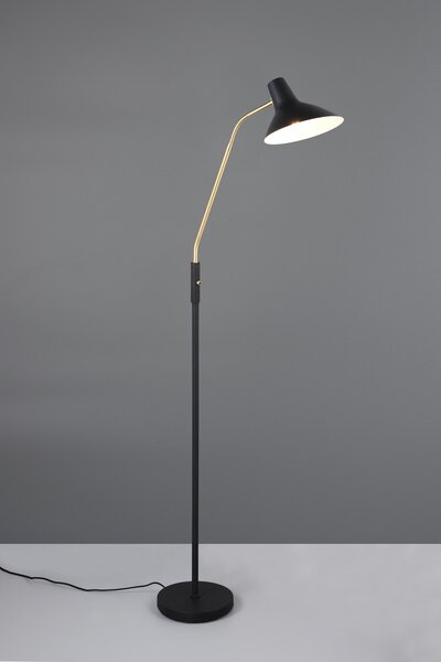 Φωτιστικό Επιδαπέδιο Trio Lighting TRAVELLER 463400180 Μαύρο Ματ (Black Mat) και Χρυσό Χρώμα (Gold Coloured)