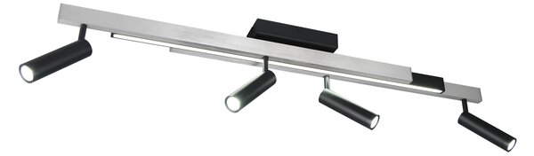 Φωτιστικό Οροφής Trio Lighting ZENO 648310505 Βουρτσιστό Αλουμίνιο (Brushed Aluminium) 2700 - 6500K