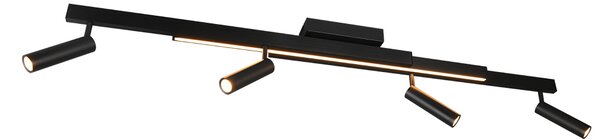 Φωτιστικό Οροφής Trio Lighting ZENO 648310532 Μαύρο Ματ (Black Mat) 2700 - 6500K