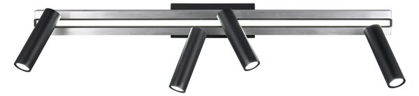 Φωτιστικό Οροφής Trio Lighting ZENO 648310505 Βουρτσιστό Αλουμίνιο (Brushed Aluminium) 2700 - 6500K