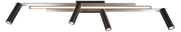 Φωτιστικό Οροφής Trio Lighting ZENO 648310505 Βουρτσιστό Αλουμίνιο (Brushed Aluminium) 2700 - 6500K
