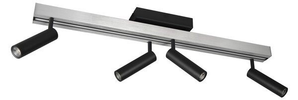 Φωτιστικό Οροφής Trio Lighting ZENO 648310505 Βουρτσιστό Αλουμίνιο (Brushed Aluminium) 2700 - 6500K