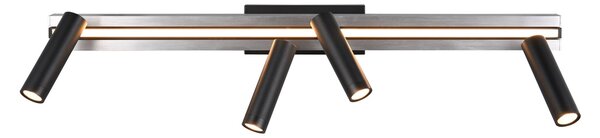 Φωτιστικό Οροφής Trio Lighting ZENO 648310505 Βουρτσιστό Αλουμίνιο (Brushed Aluminium) 2700 - 6500K
