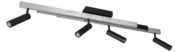 Φωτιστικό Οροφής Trio Lighting ZENO 648310505 Βουρτσιστό Αλουμίνιο (Brushed Aluminium) 2700 - 6500K