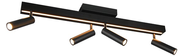 Φωτιστικό Οροφής Trio Lighting ZENO 648310532 Μαύρο Ματ (Black Mat) 2700 - 6500K
