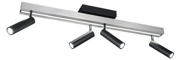 Φωτιστικό Οροφής Trio Lighting ZENO 648310505 Βουρτσιστό Αλουμίνιο (Brushed Aluminium) 2700 - 6500K