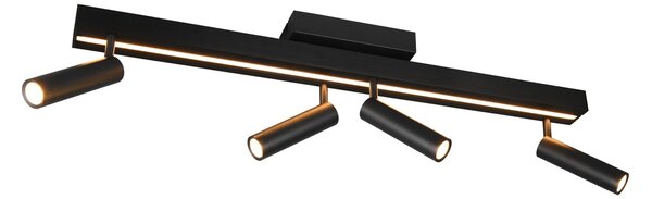 Φωτιστικό Οροφής Trio Lighting ZENO 648310532 Μαύρο Ματ (Black Mat) 2700 - 6500K