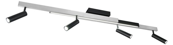 Φωτιστικό Οροφής Trio Lighting ZENO 648310505 Βουρτσιστό Αλουμίνιο (Brushed Aluminium) 2700 - 6500K