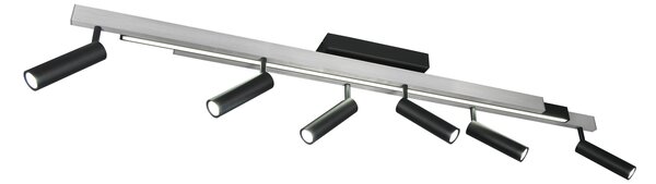 Φωτιστικό Οροφής Trio Lighting ZENO 648310705 Βουρτσιστό Αλουμίνιο (Brushed Aluminium) 2700 - 6500K