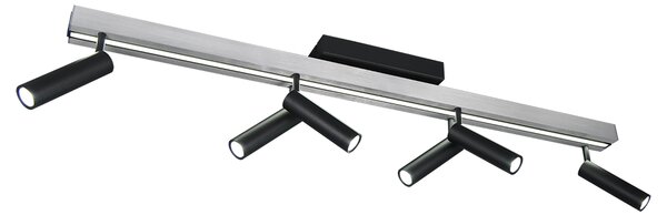 Φωτιστικό Οροφής Trio Lighting ZENO 648310705 Βουρτσιστό Αλουμίνιο (Brushed Aluminium) 2700 - 6500K