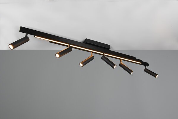 Φωτιστικό Οροφής Trio Lighting ZENO 648310732 Μαύρο Ματ (Black Mat) 2700 - 6500K