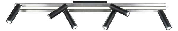 Φωτιστικό Οροφής Trio Lighting ZENO 648310705 Βουρτσιστό Αλουμίνιο (Brushed Aluminium) 2700 - 6500K