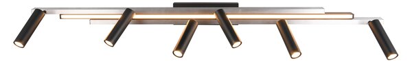 Φωτιστικό Οροφής Trio Lighting ZENO 648310705 Βουρτσιστό Αλουμίνιο (Brushed Aluminium) 2700 - 6500K