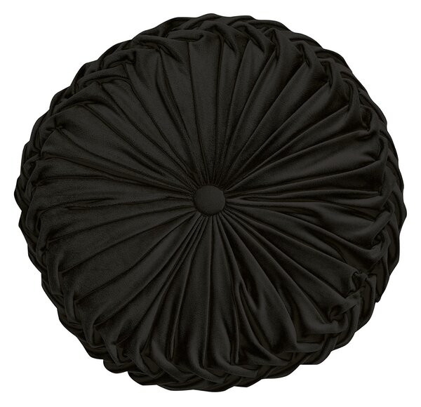 Βελουτέ Διακοσμητικό Μαξιλάρι (Φ40) Das Home Cushions 0252 Black