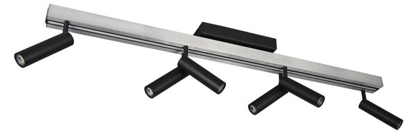 Φωτιστικό Οροφής Trio Lighting ZENO 648310705 Βουρτσιστό Αλουμίνιο (Brushed Aluminium) 2700 - 6500K