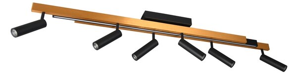 Φωτιστικό Οροφής Trio Lighting ZENO 648310780 Μαύρο Ματ (Black Mat) και Χρυσό Χρώμα (Gold Coloured) 2700 - 6500K