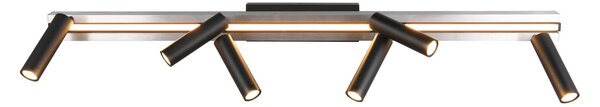 Φωτιστικό Οροφής Trio Lighting ZENO 648310705 Βουρτσιστό Αλουμίνιο (Brushed Aluminium) 2700 - 6500K