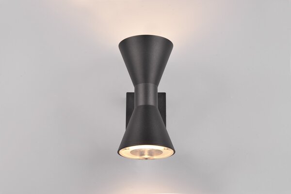 Φωτιστικό Επίτοιχο Trio Lighting ARDAS 212560232 Μαύρο Ματ (Black Mat)