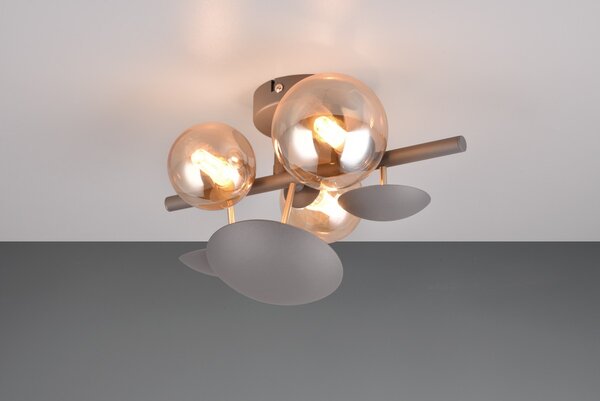 Φωτιστικό Επίτοιχο Trio Lighting BUBBLE 217400342 Ανθρακί (Anthracite)