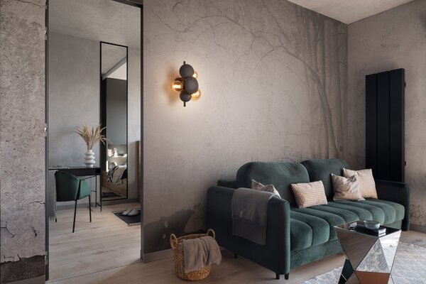 Φωτιστικό Επίτοιχο Trio Lighting BUBBLE 217400342 Ανθρακί (Anthracite)
