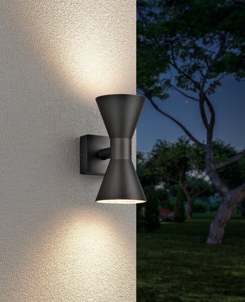 Φωτιστικό Επίτοιχο Trio Lighting ARDAS 212560232 Μαύρο Ματ (Black Mat)