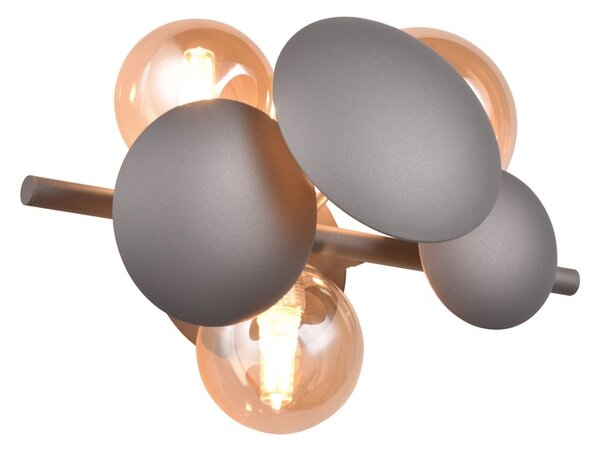 Φωτιστικό Επίτοιχο Trio Lighting BUBBLE 217400342 Ανθρακί (Anthracite)