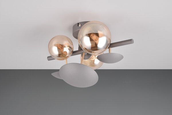Φωτιστικό Επίτοιχο Trio Lighting BUBBLE 217400342 Ανθρακί (Anthracite)