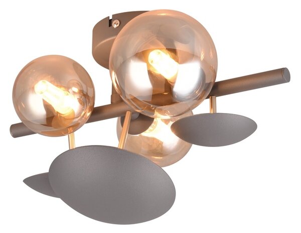Φωτιστικό Επίτοιχο Trio Lighting BUBBLE 217400342 Ανθρακί (Anthracite)