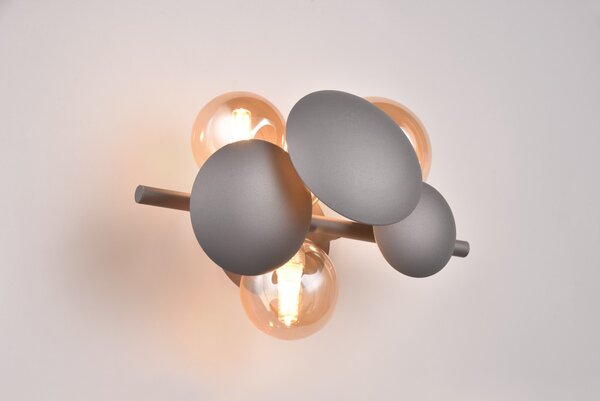 Φωτιστικό Επίτοιχο Trio Lighting BUBBLE 217400342 Ανθρακί (Anthracite)
