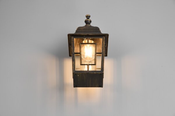 Φωτιστικό Επίτοιχο Trio Lighting VOLTURNO 205967128 Αντικέ Καφέ-Σκουριά (Antique Rust)