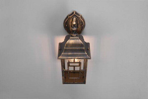 Φωτιστικό Επίτοιχο Trio Lighting VOLTURNO 205967128 Αντικέ Καφέ-Σκουριά (Antique Rust)