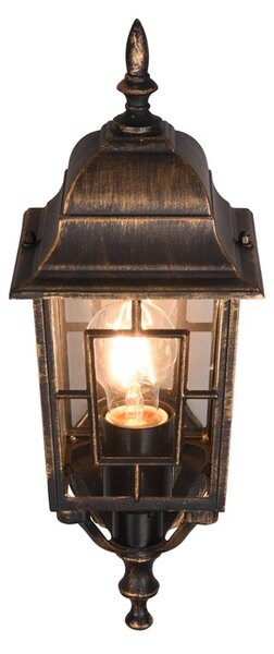 Φωτιστικό Επίτοιχο Trio Lighting VOLTURNO 205960128 Αντικέ Καφέ-Σκουριά (Antique Rust)