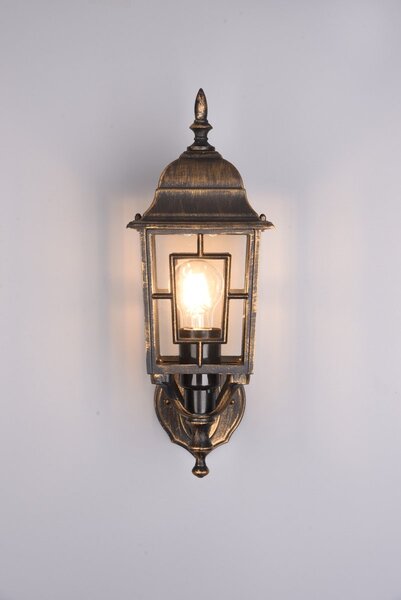 Φωτιστικό Επίτοιχο Trio Lighting VOLTURNO 205960128 Αντικέ Καφέ-Σκουριά (Antique Rust)