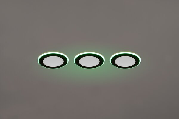 Φωτιστικό Χωνευτό Trio Lighting ARGUS 653610332 Μαύρο Ματ (Black Mat) 3000K