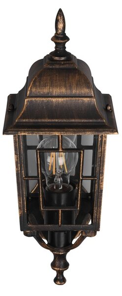 Φωτιστικό Επίτοιχο Trio Lighting VOLTURNO 205960128 Αντικέ Καφέ-Σκουριά (Antique Rust)