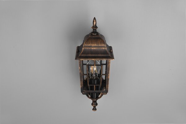 Φωτιστικό Επίτοιχο Trio Lighting VOLTURNO 205960128 Αντικέ Καφέ-Σκουριά (Antique Rust)