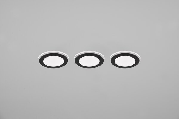 Φωτιστικό Χωνευτό Trio Lighting ARGUS 653610332 Μαύρο Ματ (Black Mat) 3000K