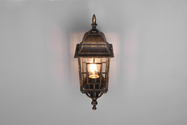 Φωτιστικό Επίτοιχο Trio Lighting VOLTURNO 205960128 Αντικέ Καφέ-Σκουριά (Antique Rust)