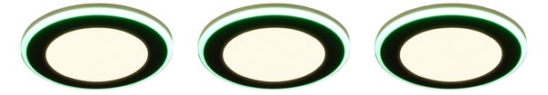 Φωτιστικό Χωνευτό Trio Lighting ARGUS 653610332 Μαύρο Ματ (Black Mat) 3000K