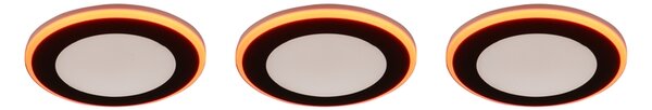 Φωτιστικό Χωνευτό Trio Lighting ARGUS 653610332 Μαύρο Ματ (Black Mat) 3000K