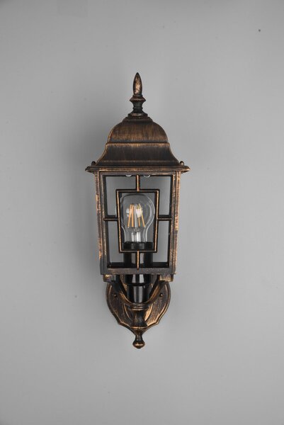 Φωτιστικό Επίτοιχο Trio Lighting VOLTURNO 205960128 Αντικέ Καφέ-Σκουριά (Antique Rust)