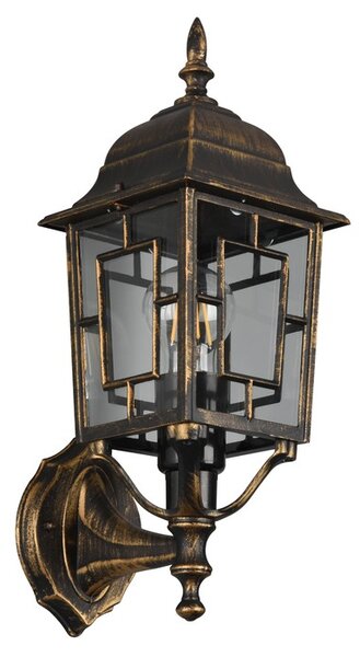 Φωτιστικό Επίτοιχο Trio Lighting VOLTURNO 205960128 Αντικέ Καφέ-Σκουριά (Antique Rust)