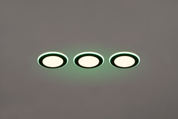 Φωτιστικό Χωνευτό Trio Lighting ARGUS 653610332 Μαύρο Ματ (Black Mat) 3000K