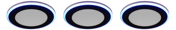 Φωτιστικό Χωνευτό Trio Lighting ARGUS 653610332 Μαύρο Ματ (Black Mat) 3000K