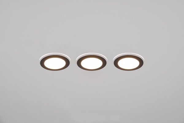 Φωτιστικό Χωνευτό Trio Lighting ARGUS 653610332 Μαύρο Ματ (Black Mat) 3000K